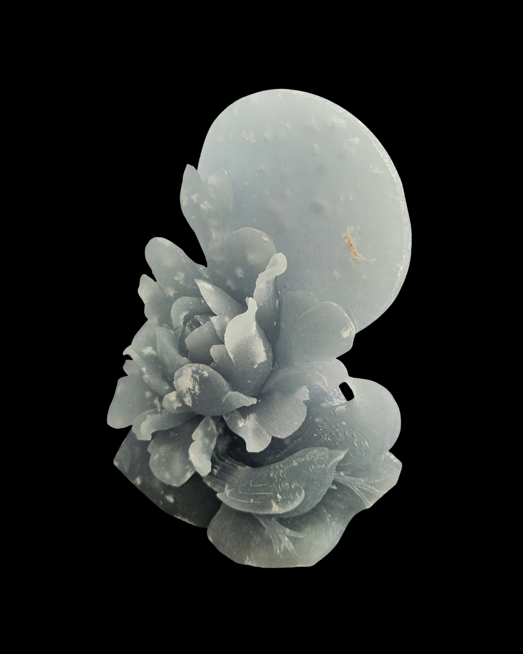 Flower & Birds - Blue Angelite