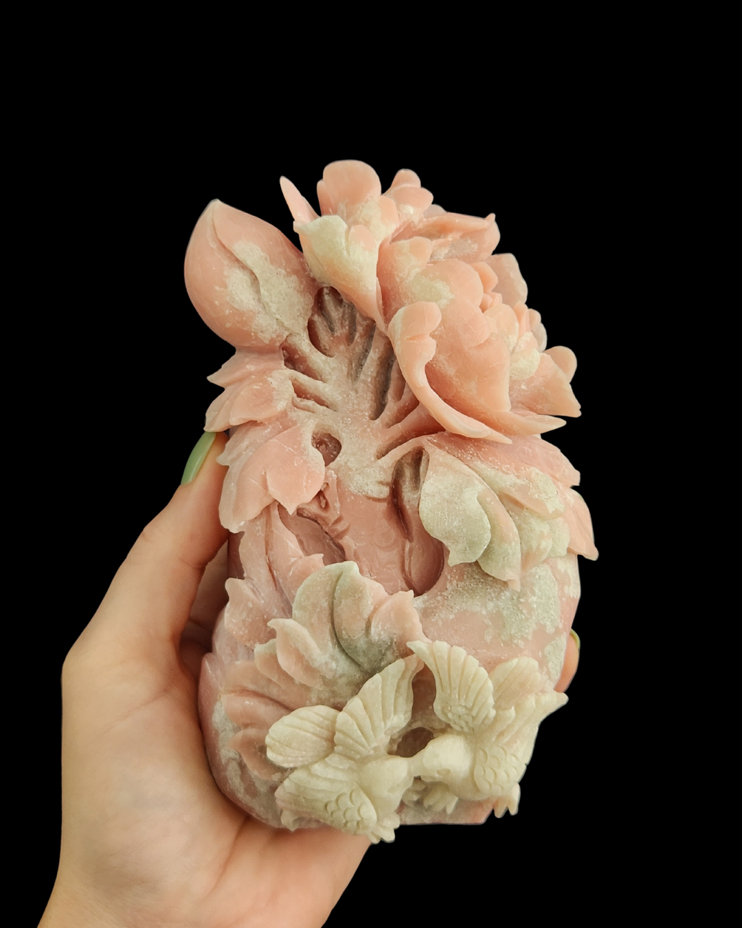 Flower & Birds - Pink Opal