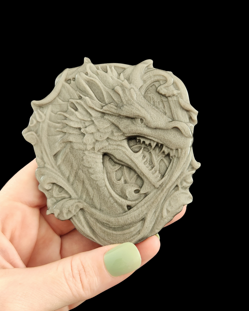 Dragon - Silver Obsidian