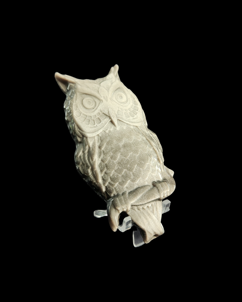 Owl - Silver Obsidian