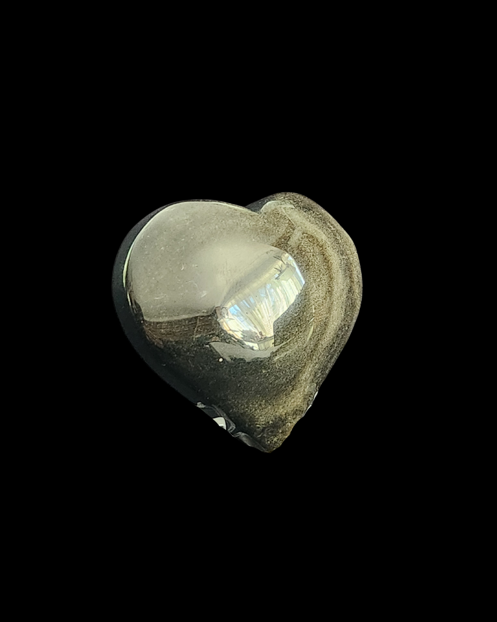 Heart - Gold Obsidian