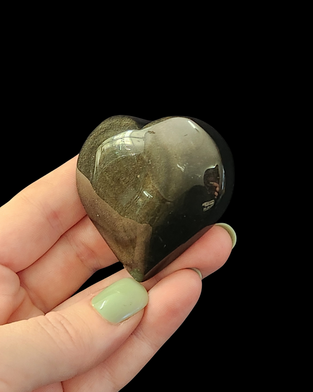 Heart - Gold Obsidian