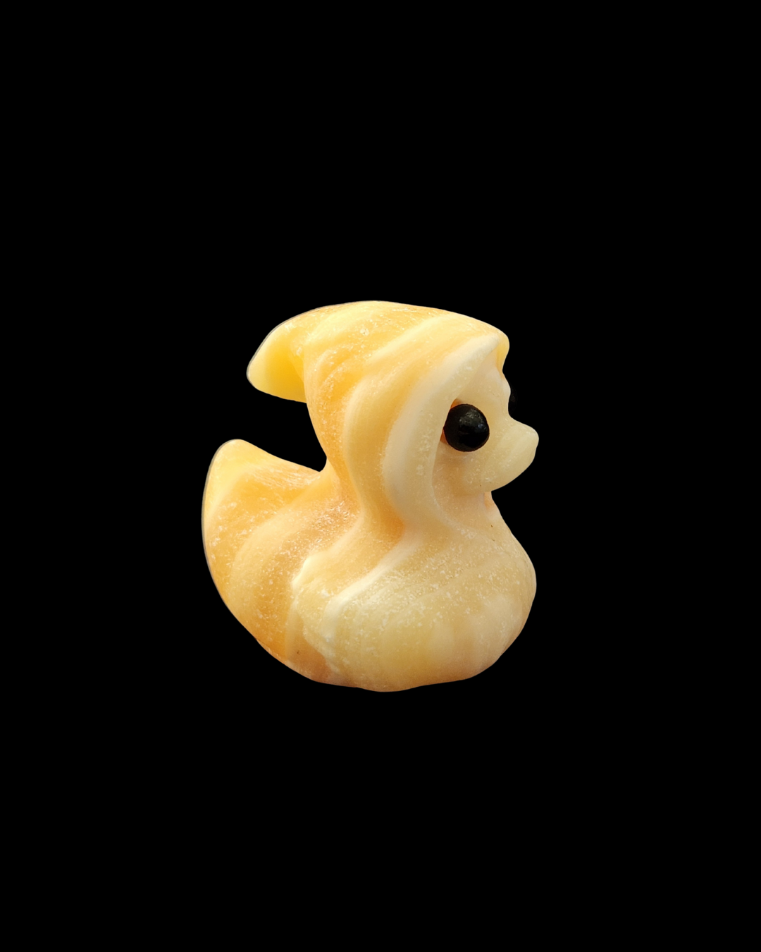 Duck in Hood - Yellow Calcite
