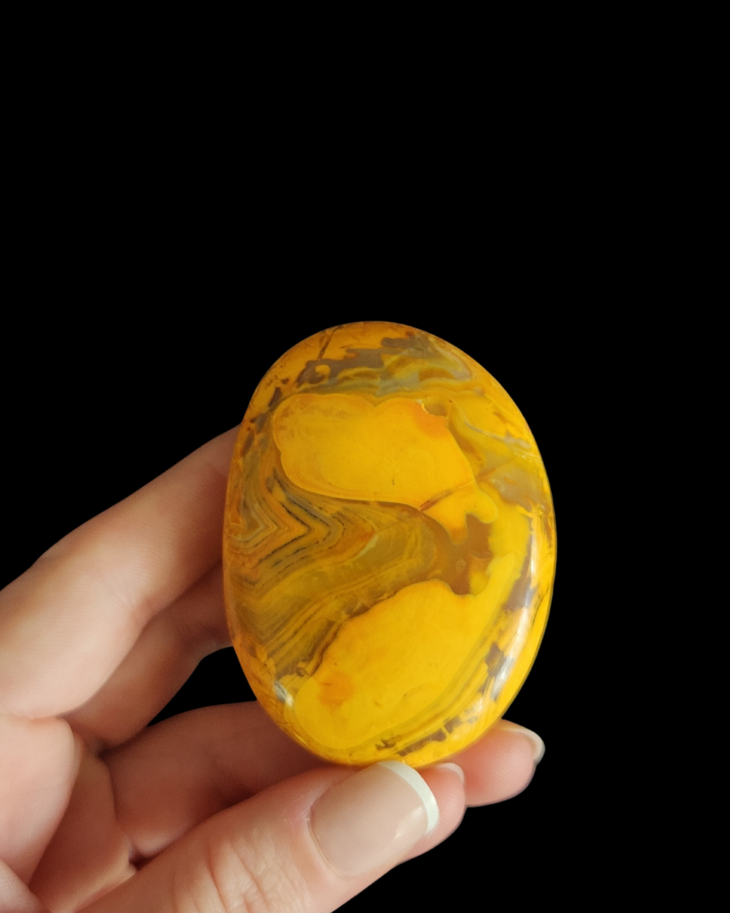 Palm Stone - Bumble Bee Jasper