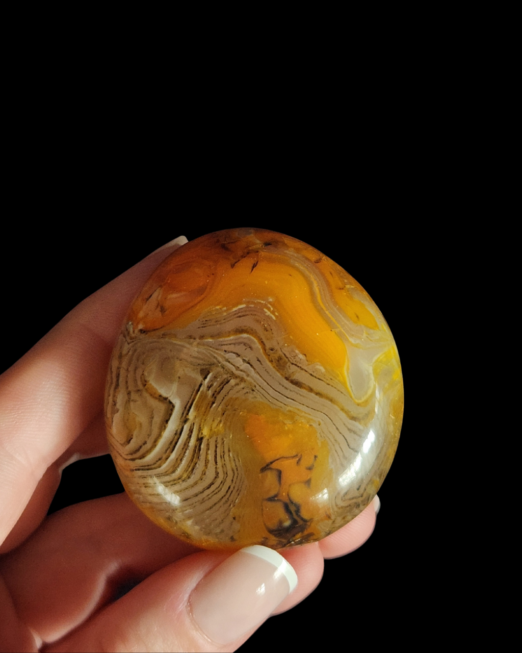 Palm Stone - Bumble Bee Jasper