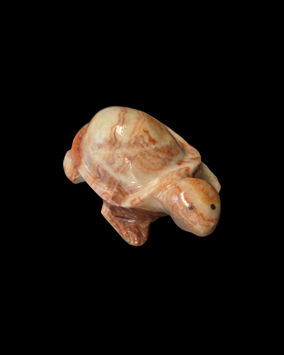 Turtle - Pork Stone (Red Banded Calcite)