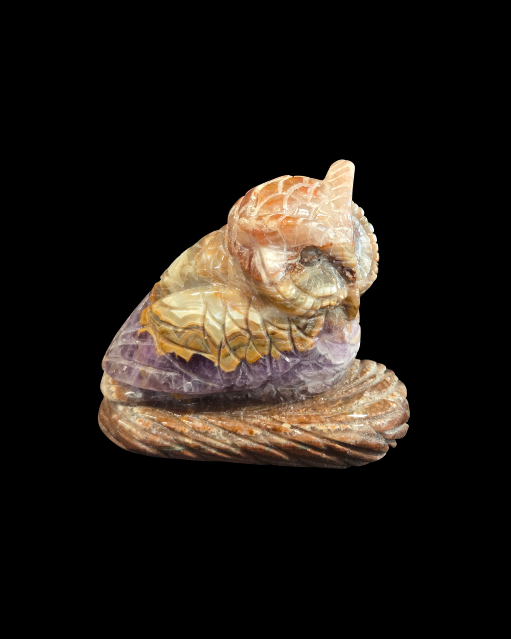 Owl - Mexican Amethyst Agate