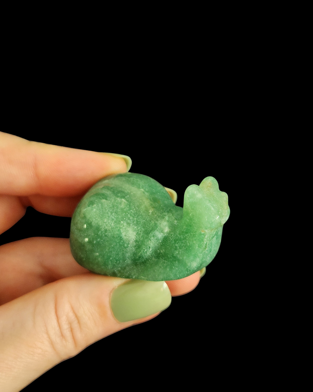 Snail - Green Aventurine