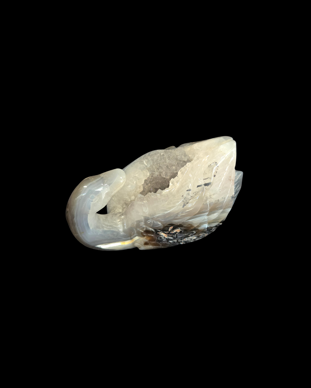 Swan - Agate Geode