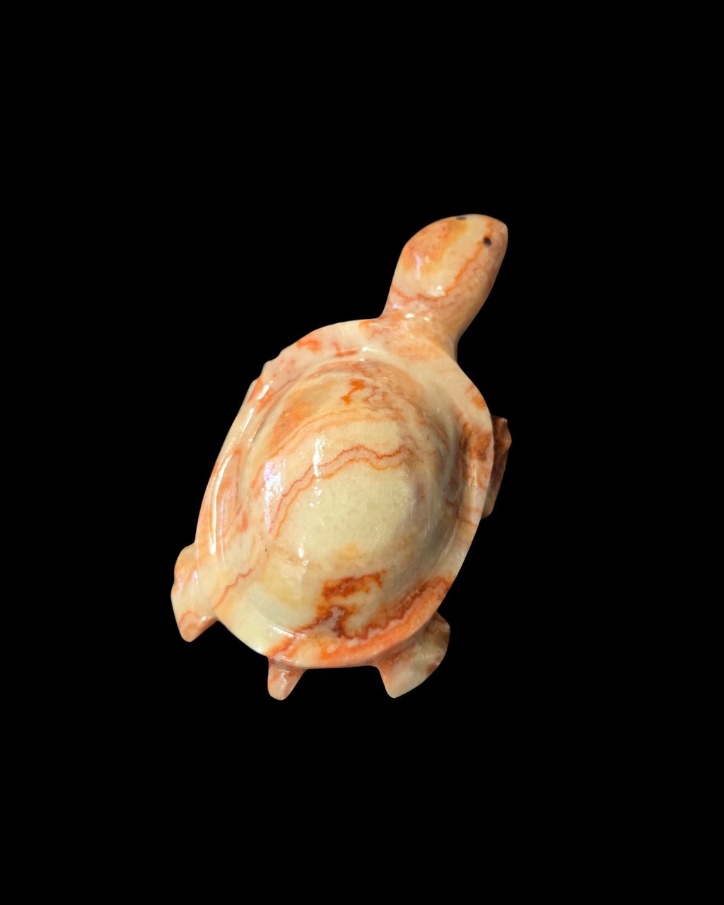 Turtle - Pork Stone (Red Banded Calcite)