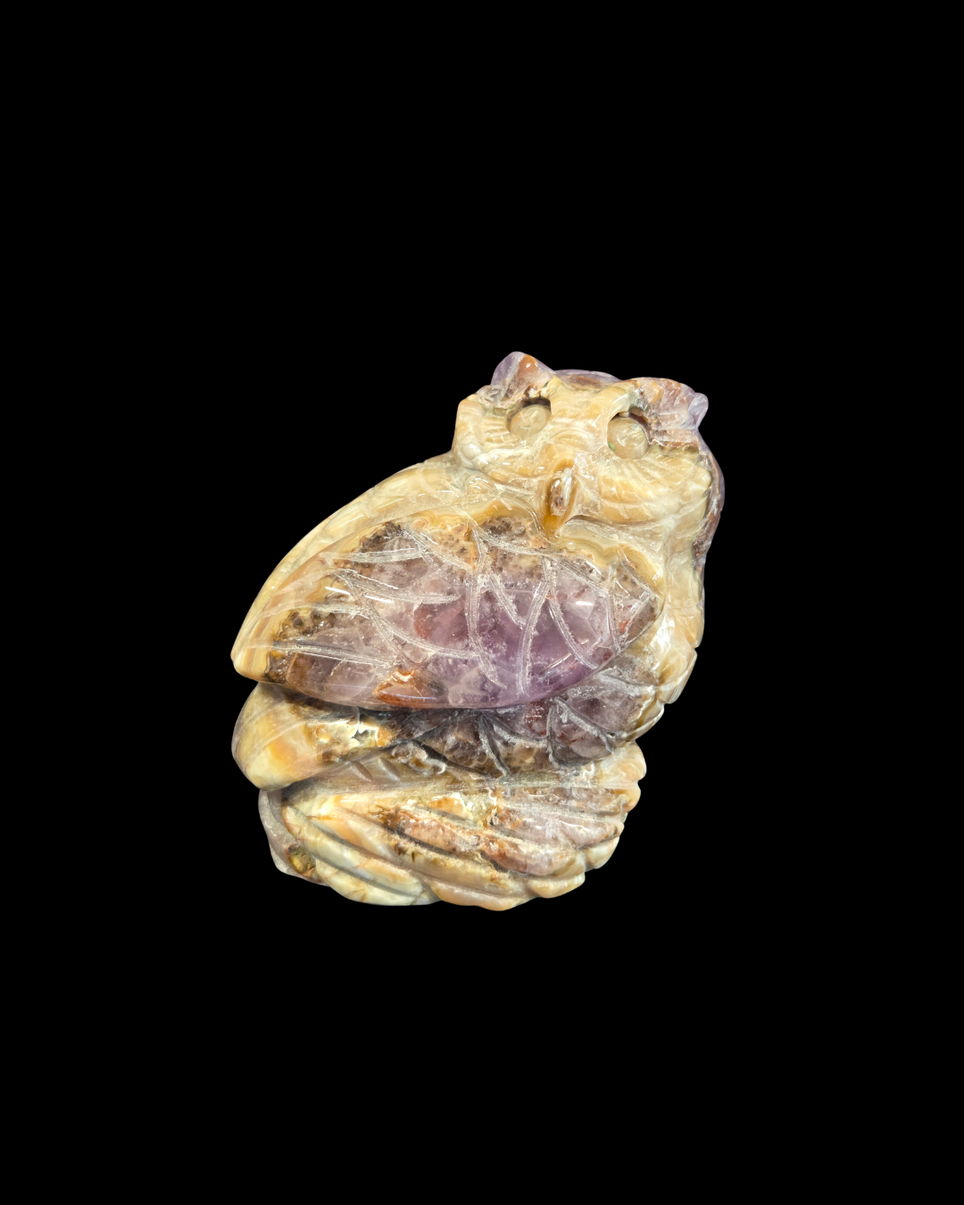 Owl - Mexican Amethyst Agate