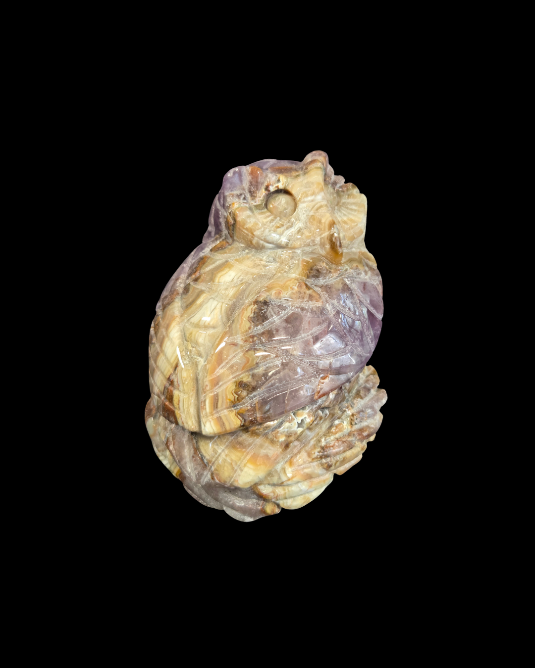 Owl - Mexican Amethyst Agate