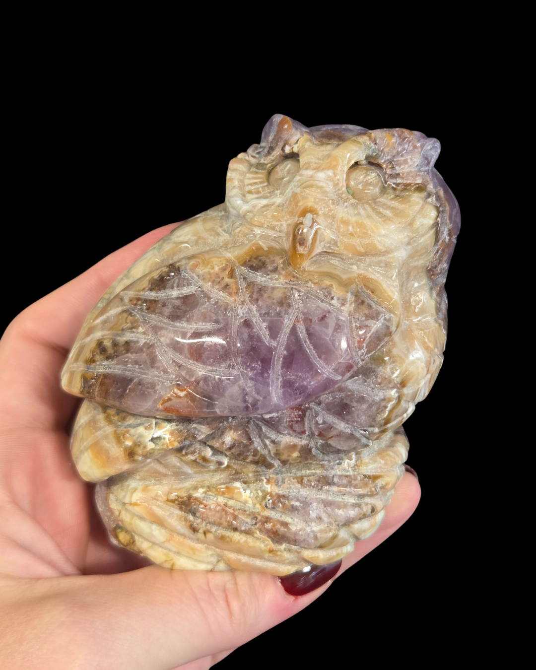 Owl - Mexican Amethyst Agate