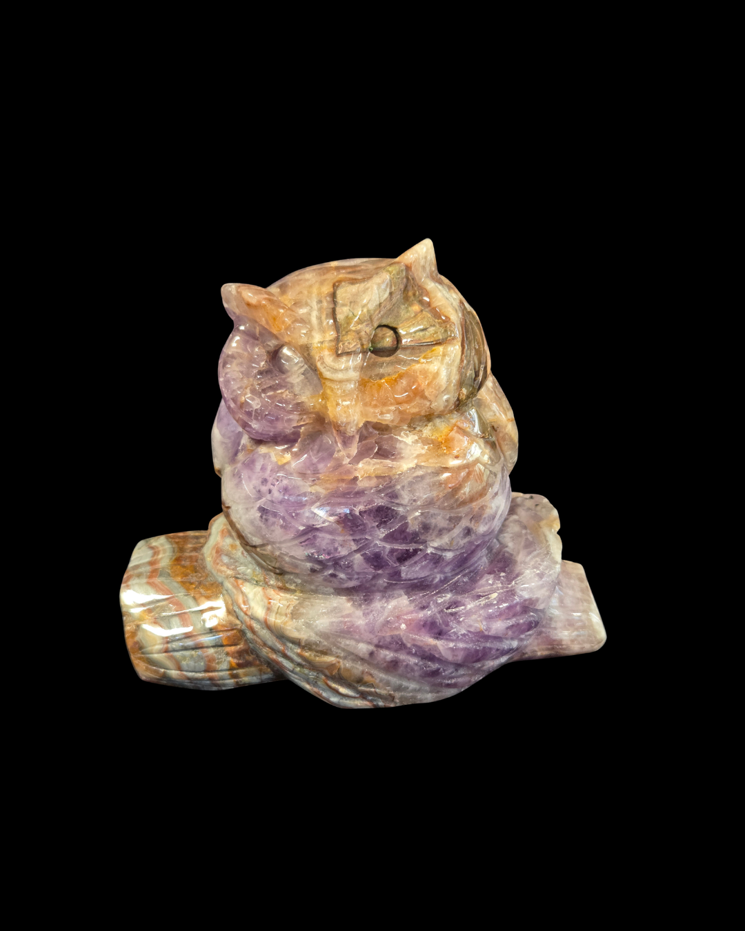 Owl - Mexican Amethyst Agate