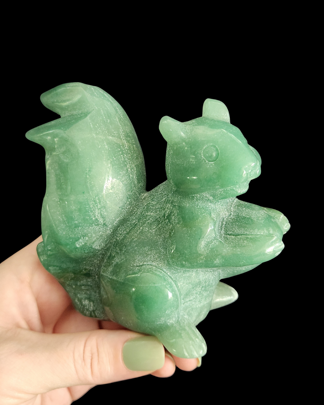 Squirrel - Green Adventurine