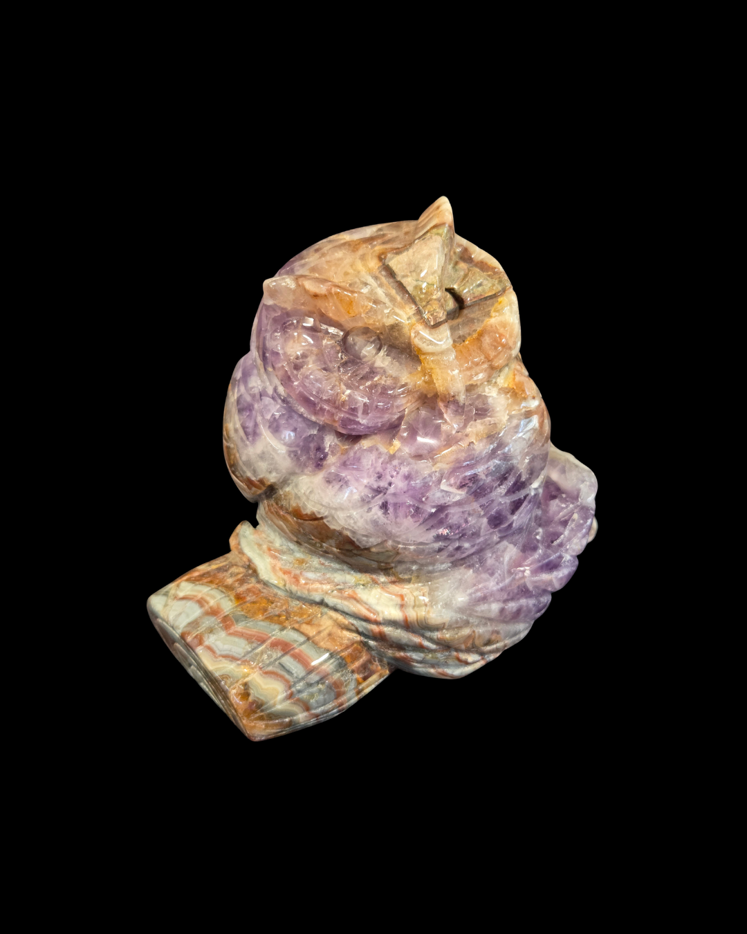Owl - Mexican Amethyst Agate
