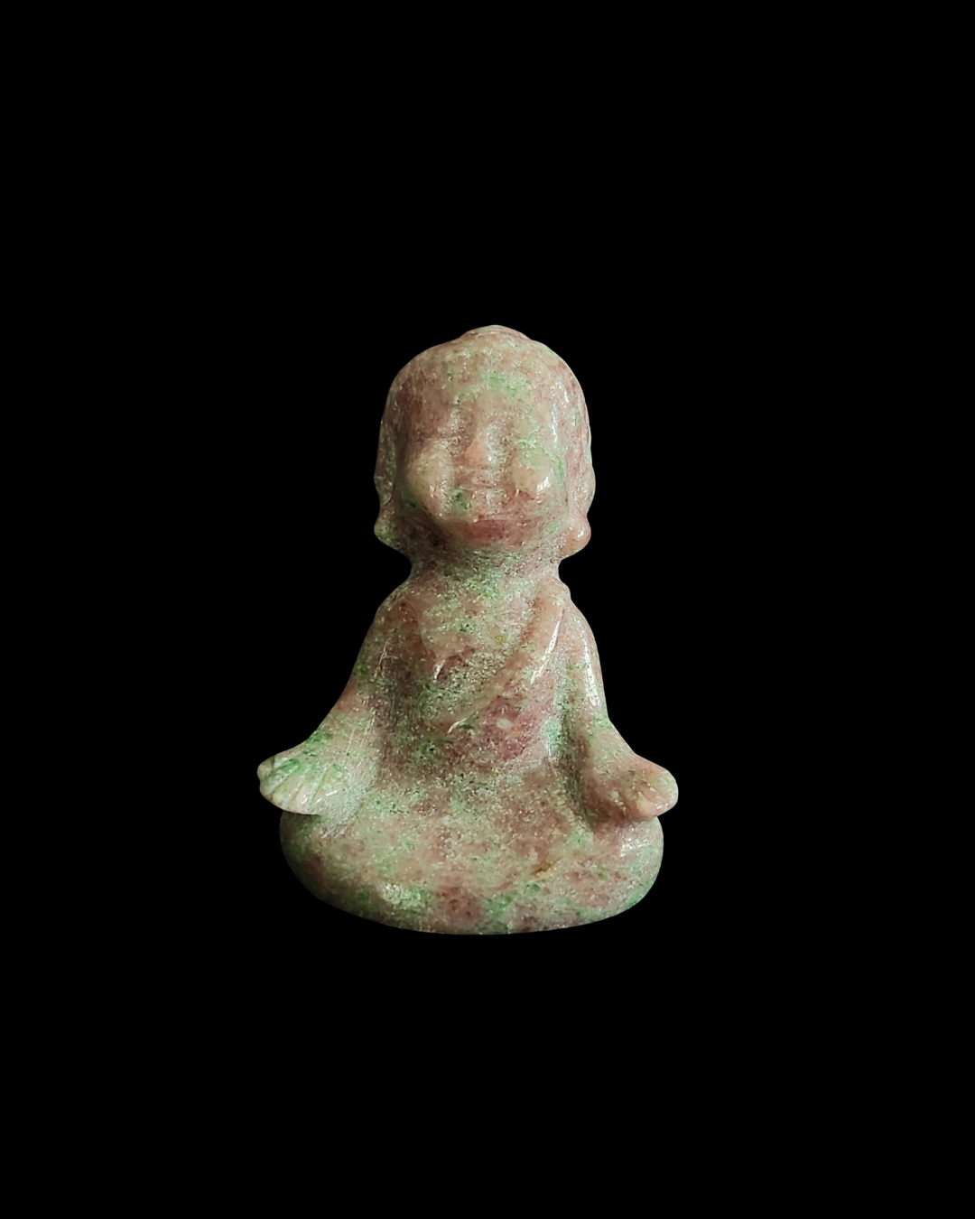 Buddha - Garnet in Fuchsite