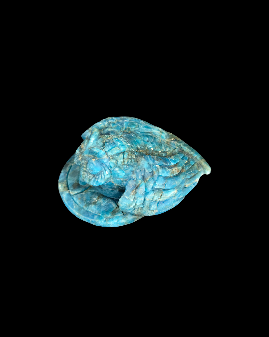 Owl - Blue Apatite