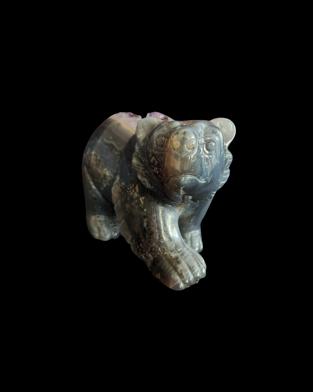 Bear - Amethyst Agate Geode