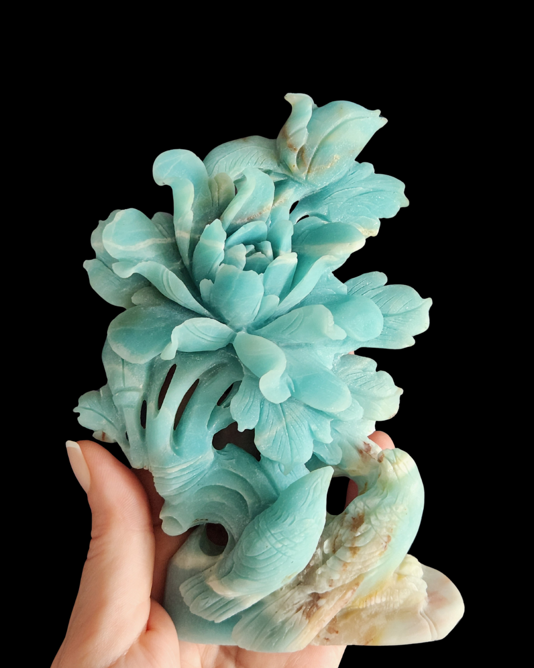 Flower & Birds - Amazonite