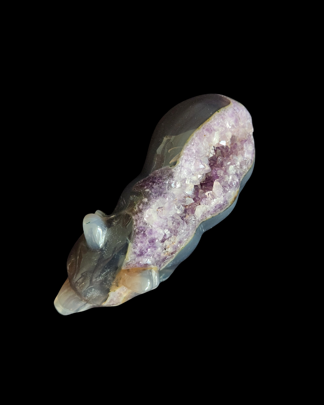 Bear - Amethyst Agate Geode