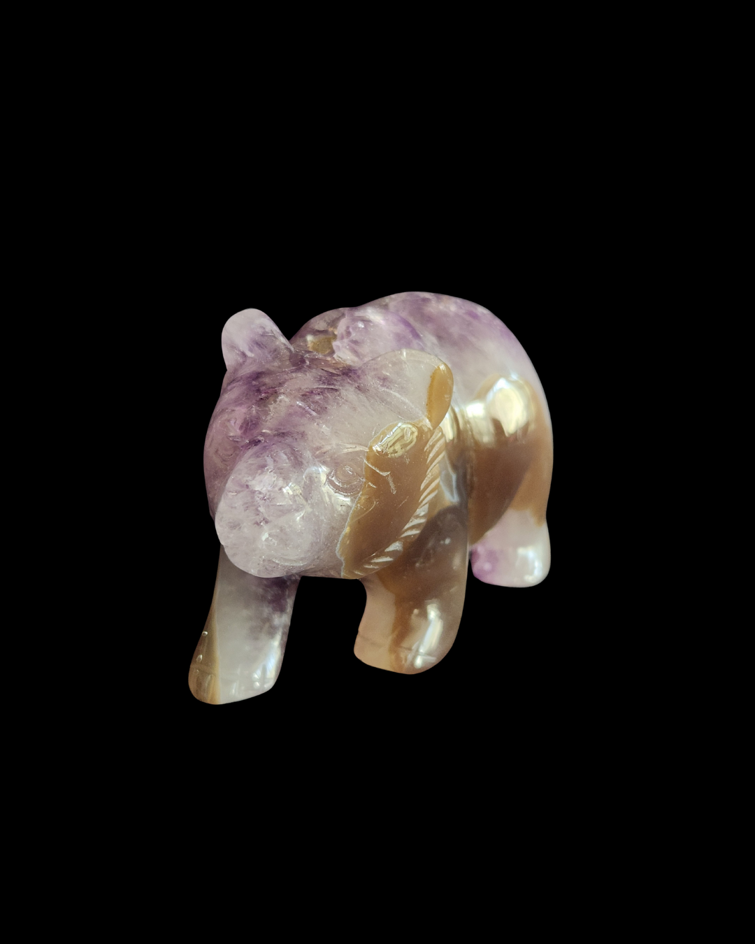 Bear - Amethyst Agate Geode