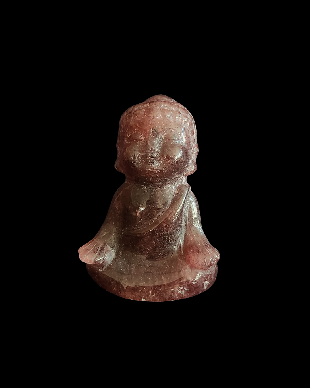 Buddha - Strawberry Quartz