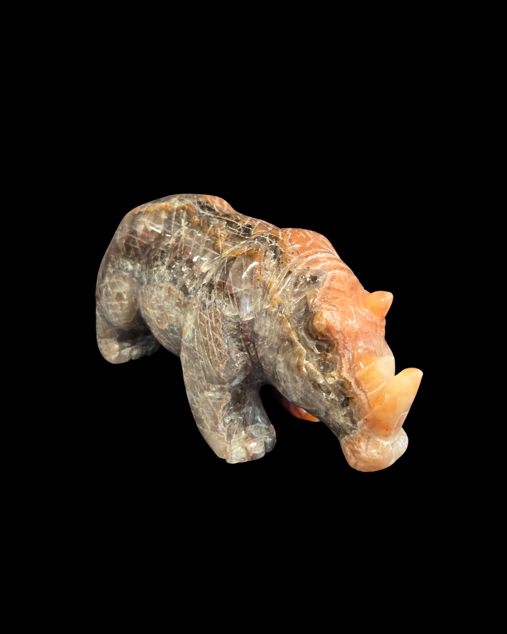 Rhinoceros - Mexican Amethyst Agate