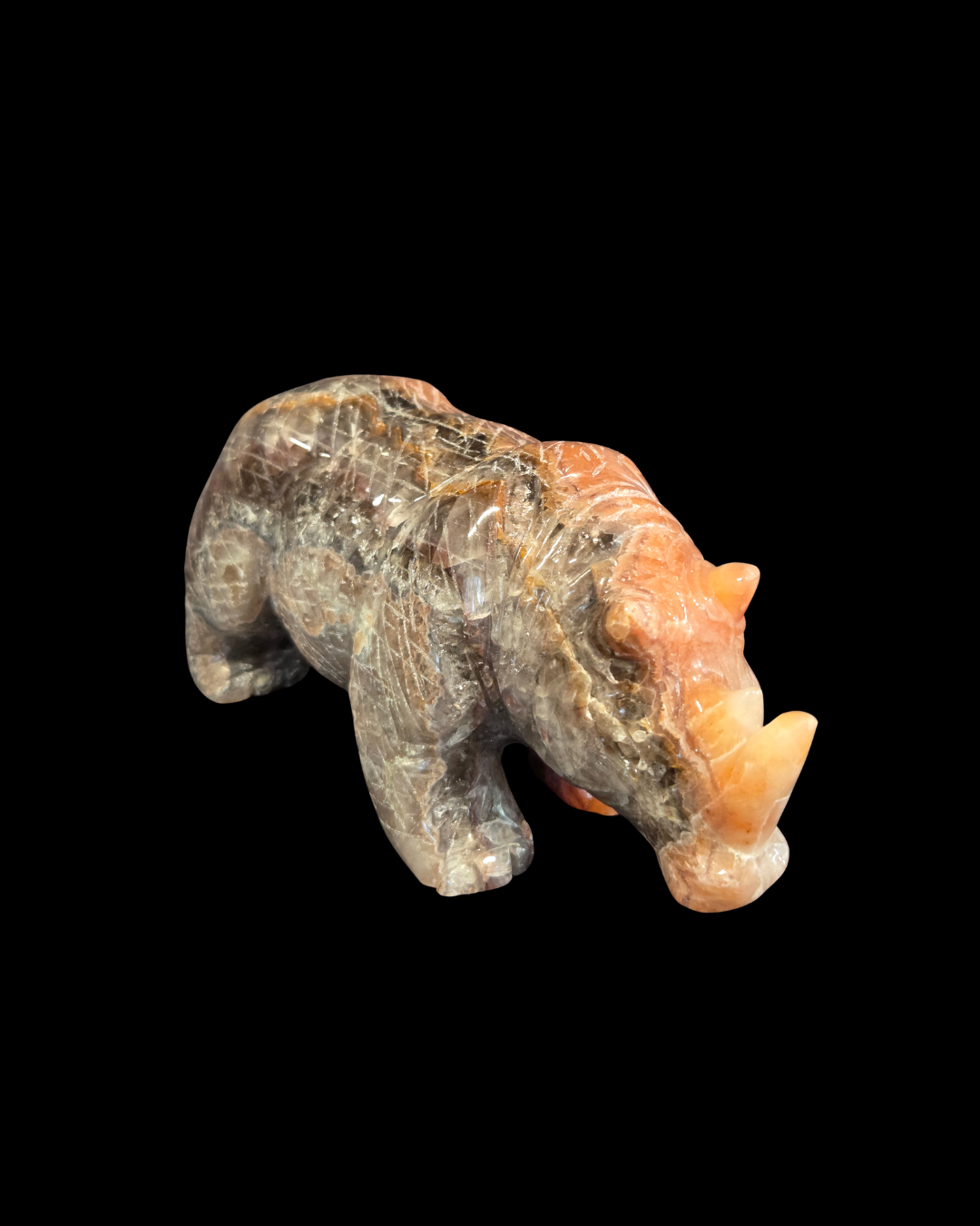 Rhinoceros - Mexican Amethyst Agate
