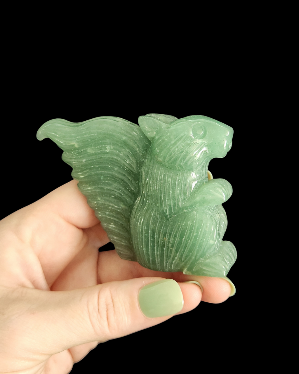 Squirrel - Green Aventurine