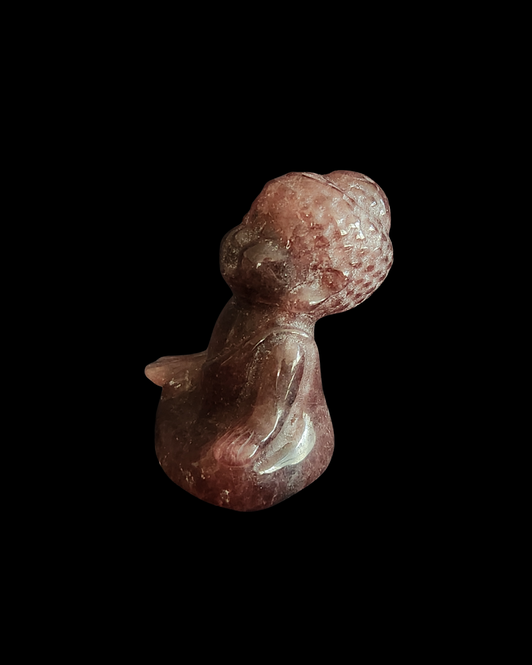Buddha - Strawberry Quartz