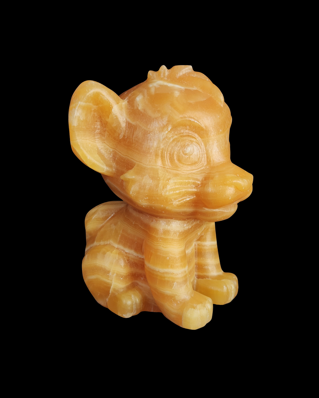 Lion - Yellow Calcite