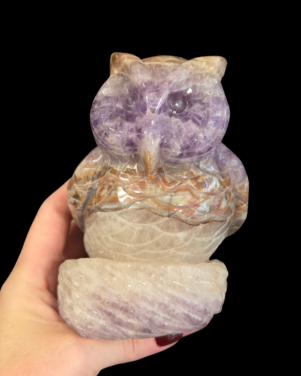 Owl - Mexican Amethyst Agate