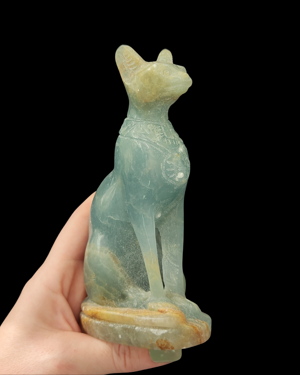 Bast Egyptian Goddess - Blue Onyx