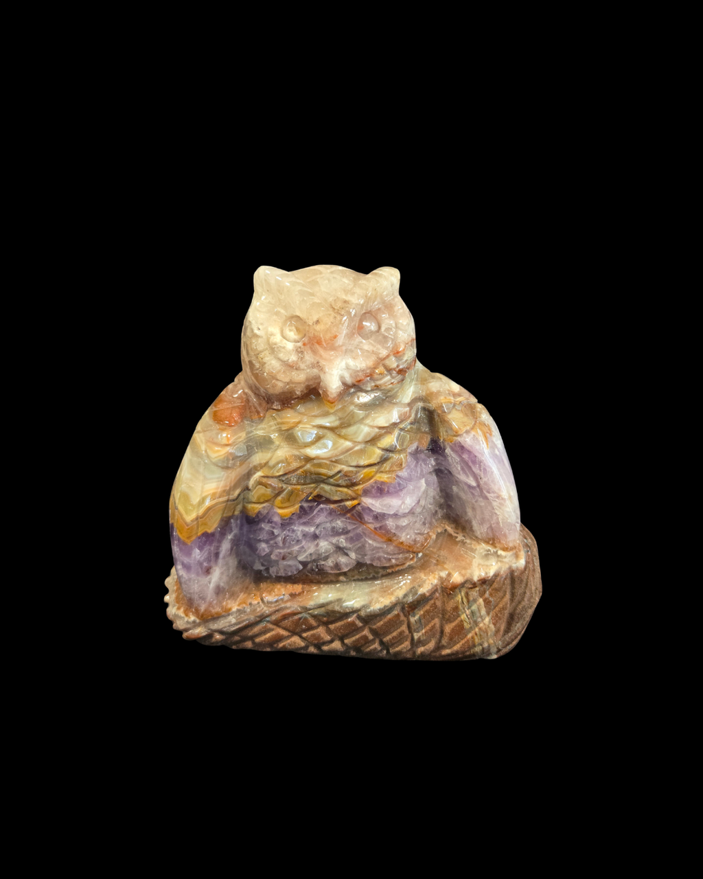 Owl - Mexican Amethyst Agate
