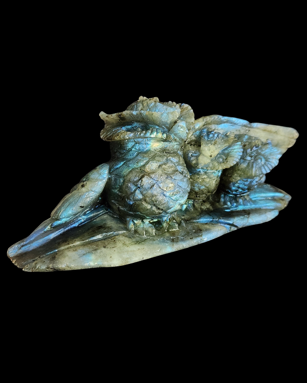 Owl & Babies - Labradorite