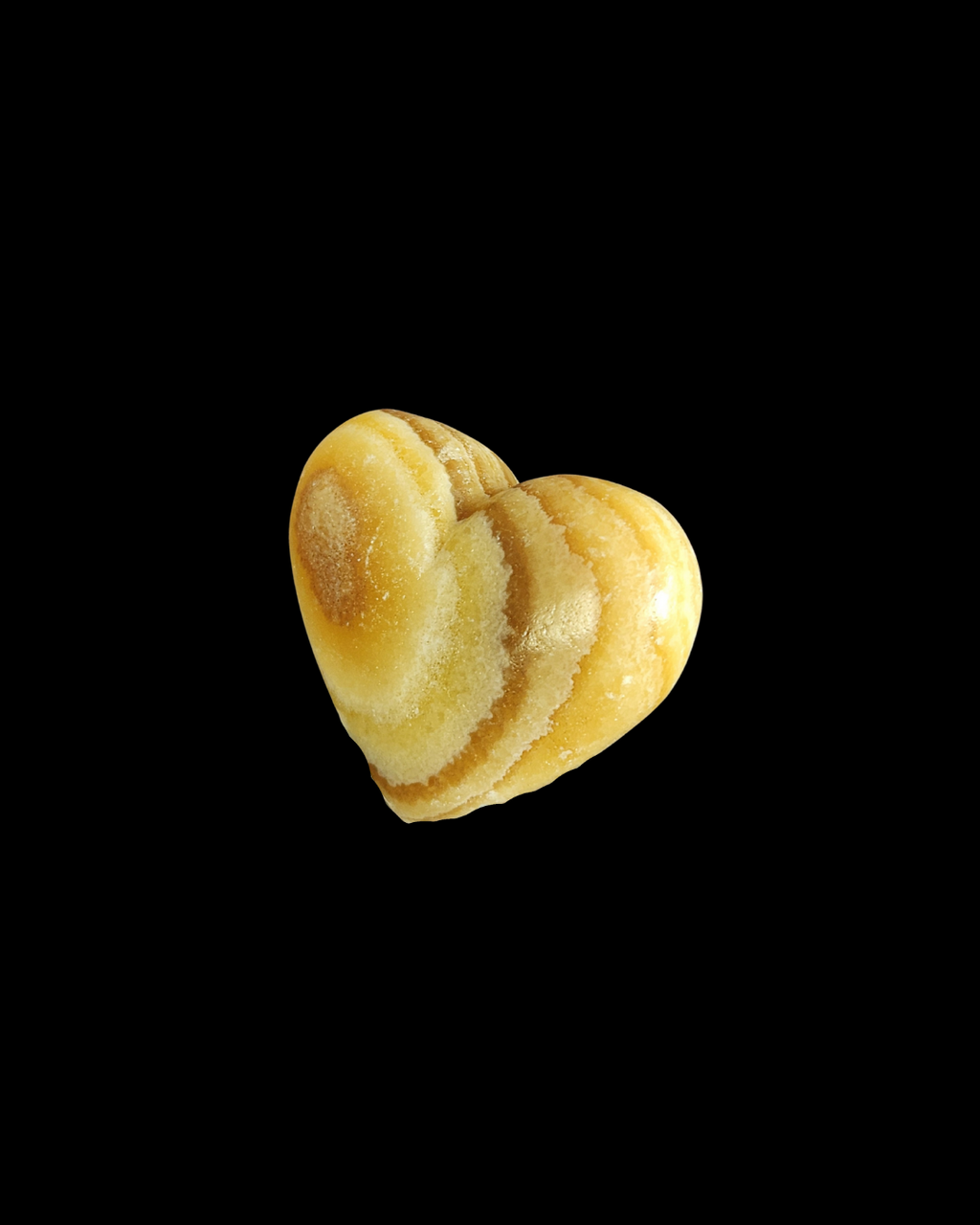 Heart - Yellow Calcite
