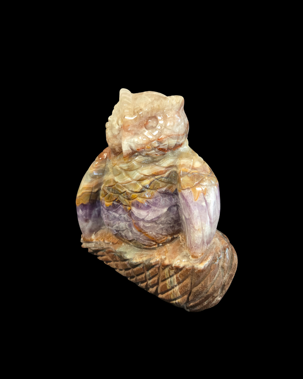 Owl - Mexican Amethyst Agate