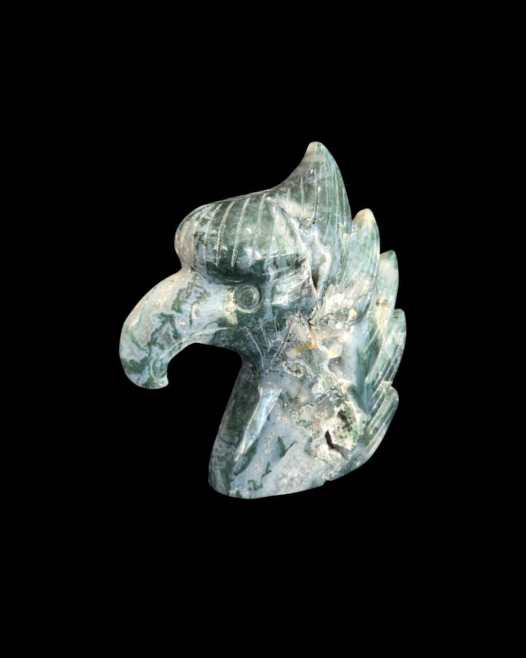 Eagle Head - Moss Agate
