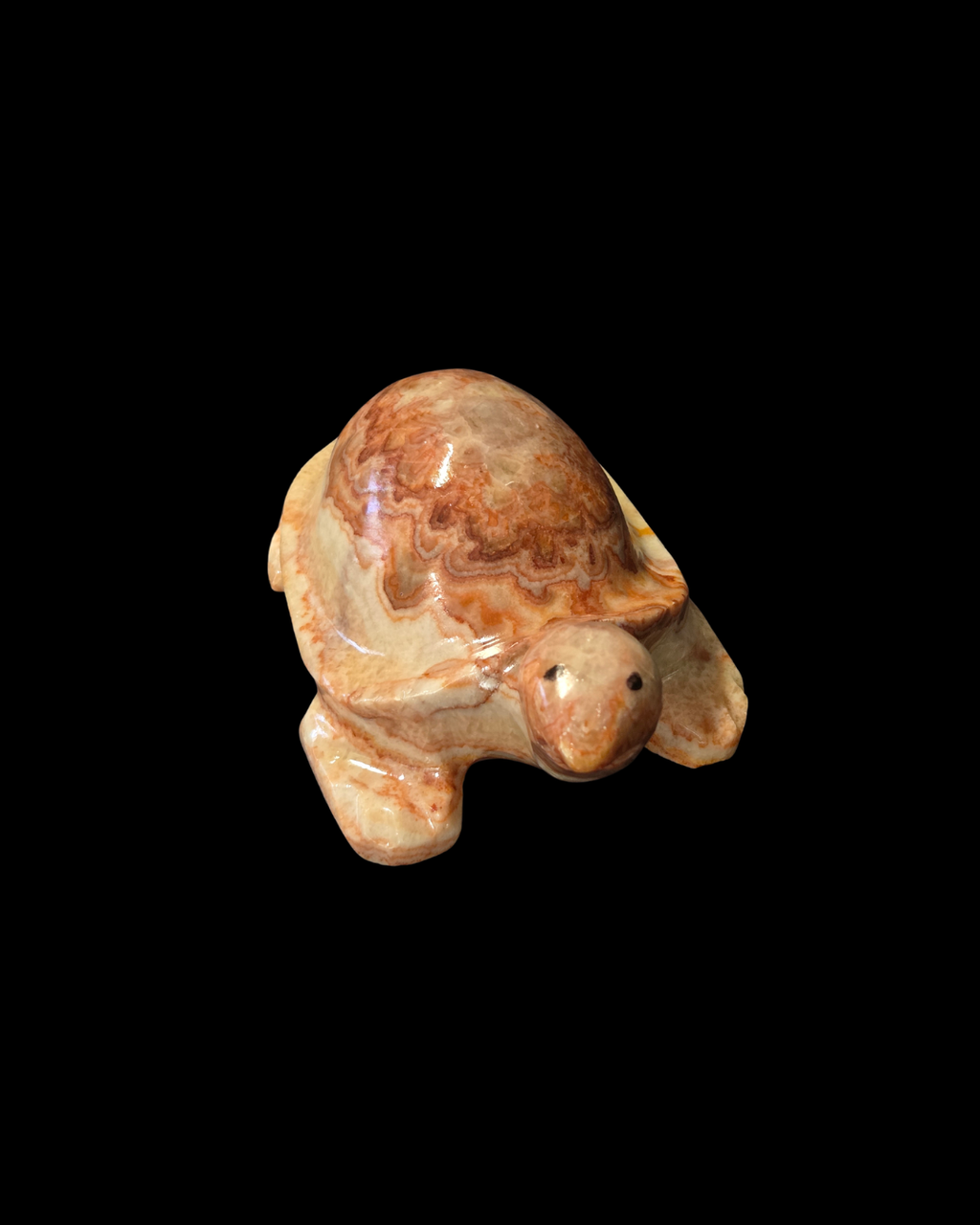 Turtle - Pork Stone (Red Banded Calcite)