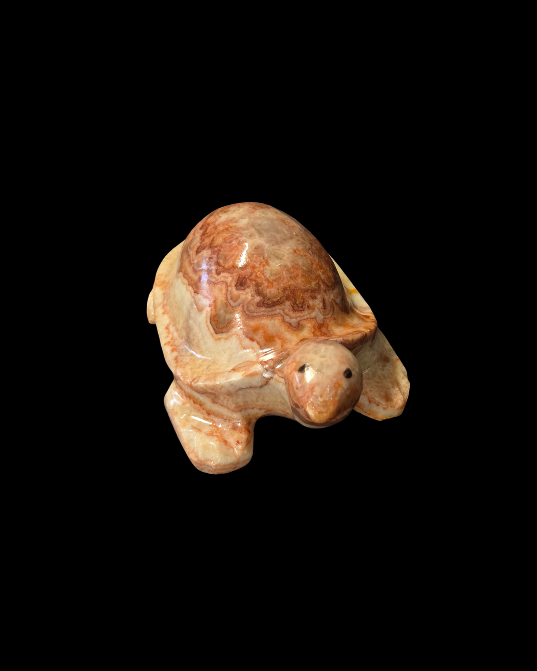 Turtle - Pork Stone (Red Banded Calcite)