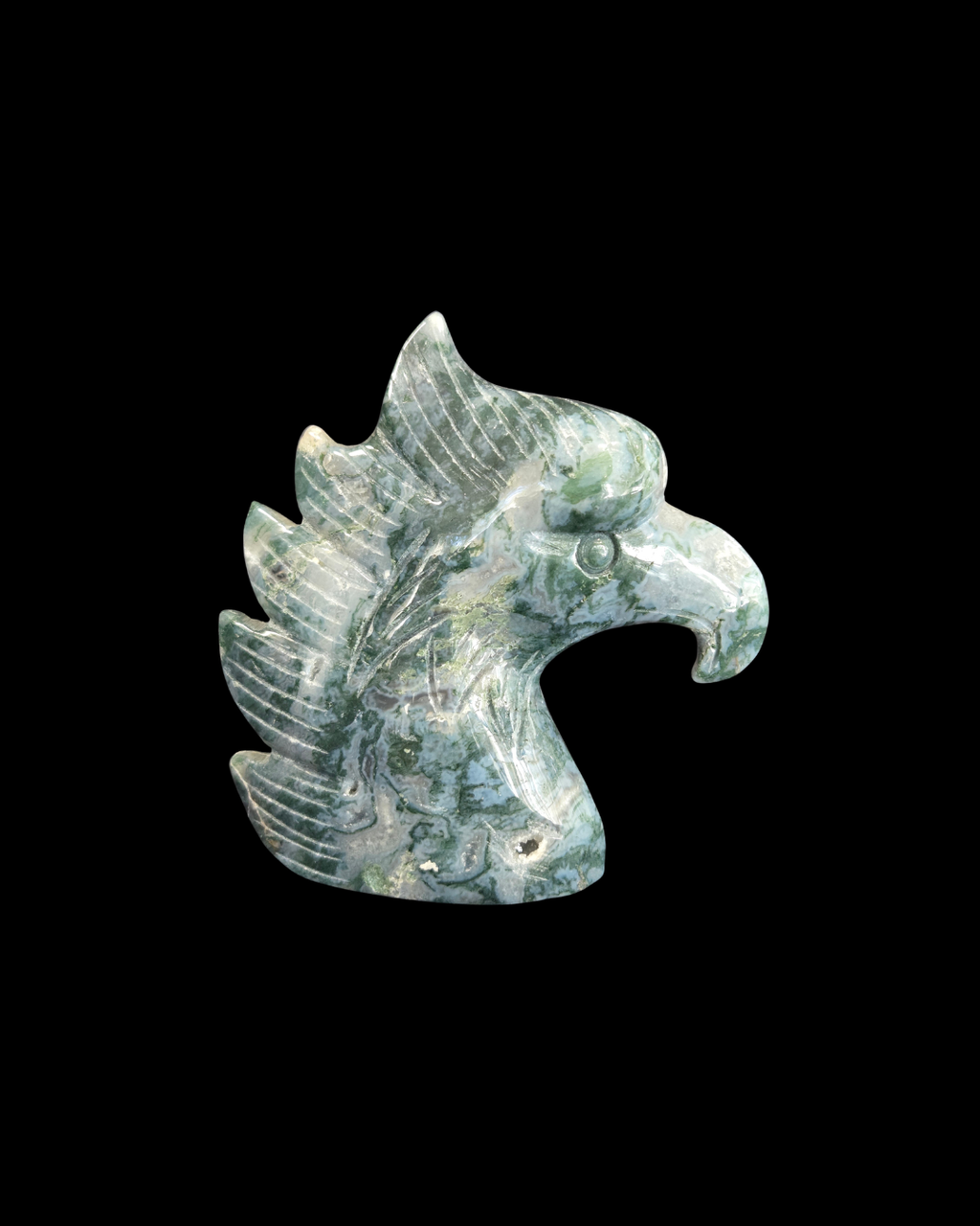 Eagle Head - Moss Agate