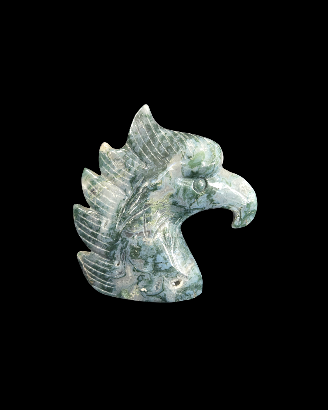 Eagle Head - Moss Agate