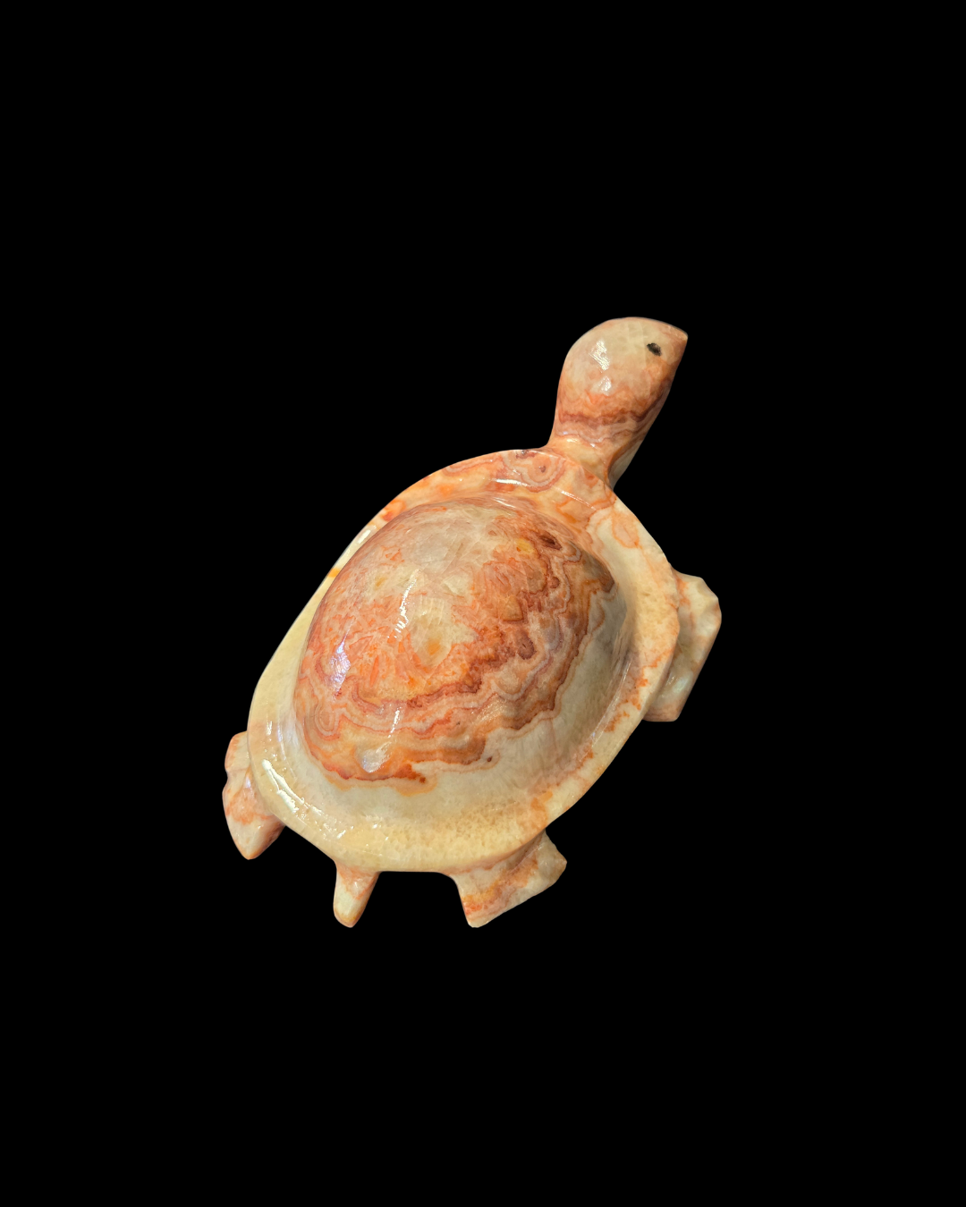 Turtle - Pork Stone (Red Banded Calcite)