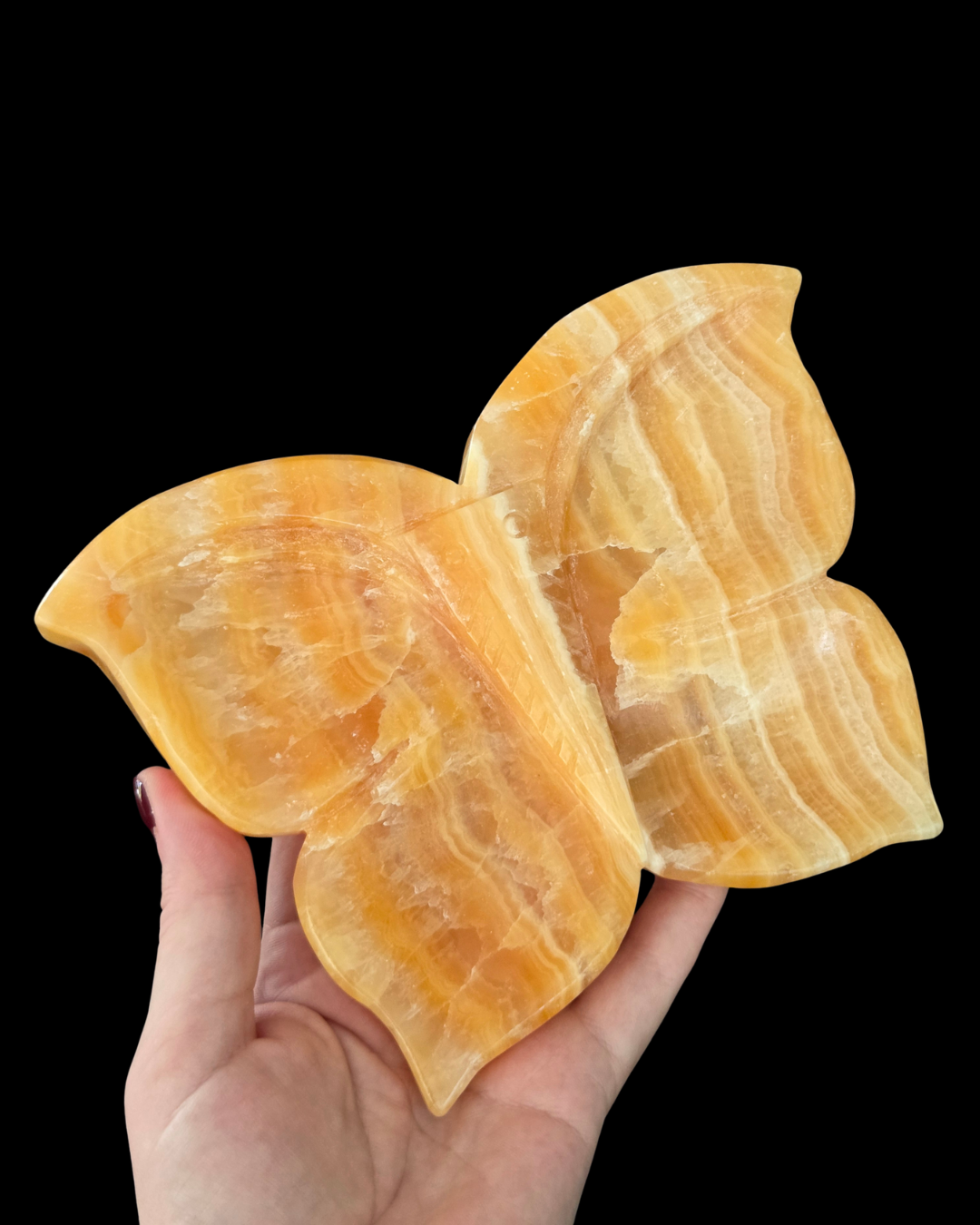 Butterfly Bowl - Yellow Calcite