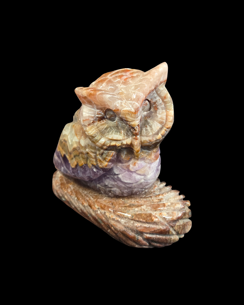Owl - Mexican Amethyst Agate