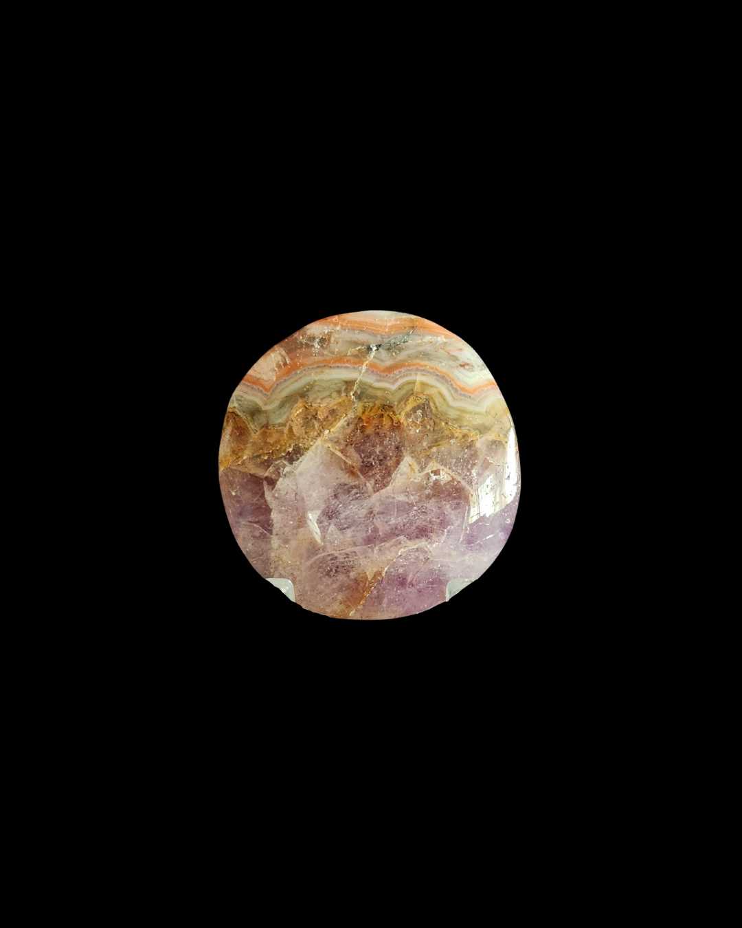 Palm Stone - Mexican Amethyst Agate