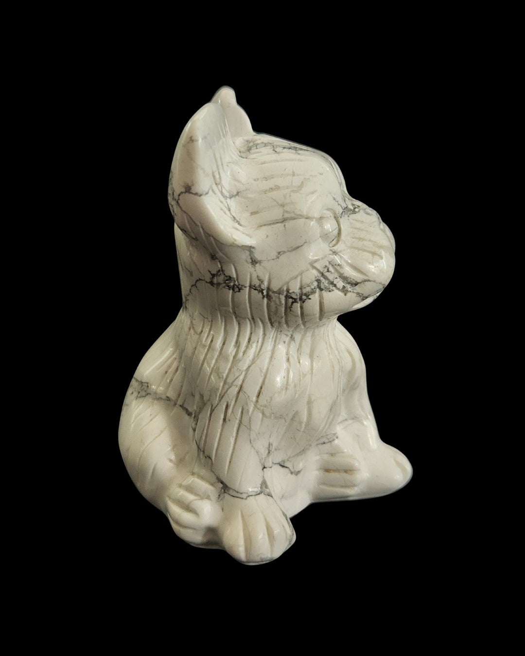 French Bulldog - White Howlite