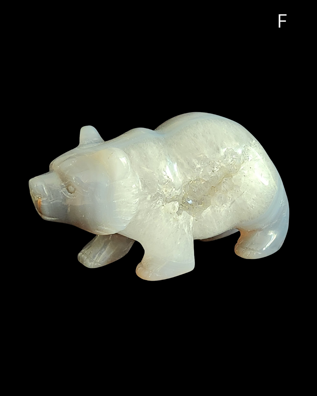 Bear - Amethyst Agate Geode