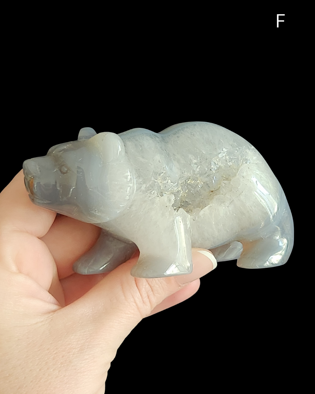 Bear - Amethyst Agate Geode